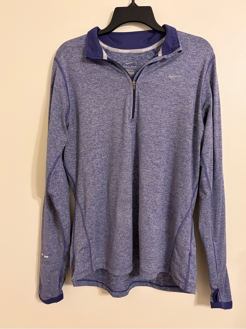 Nike | Dri-FIT Quarter-Zip in Heathered Purple size L